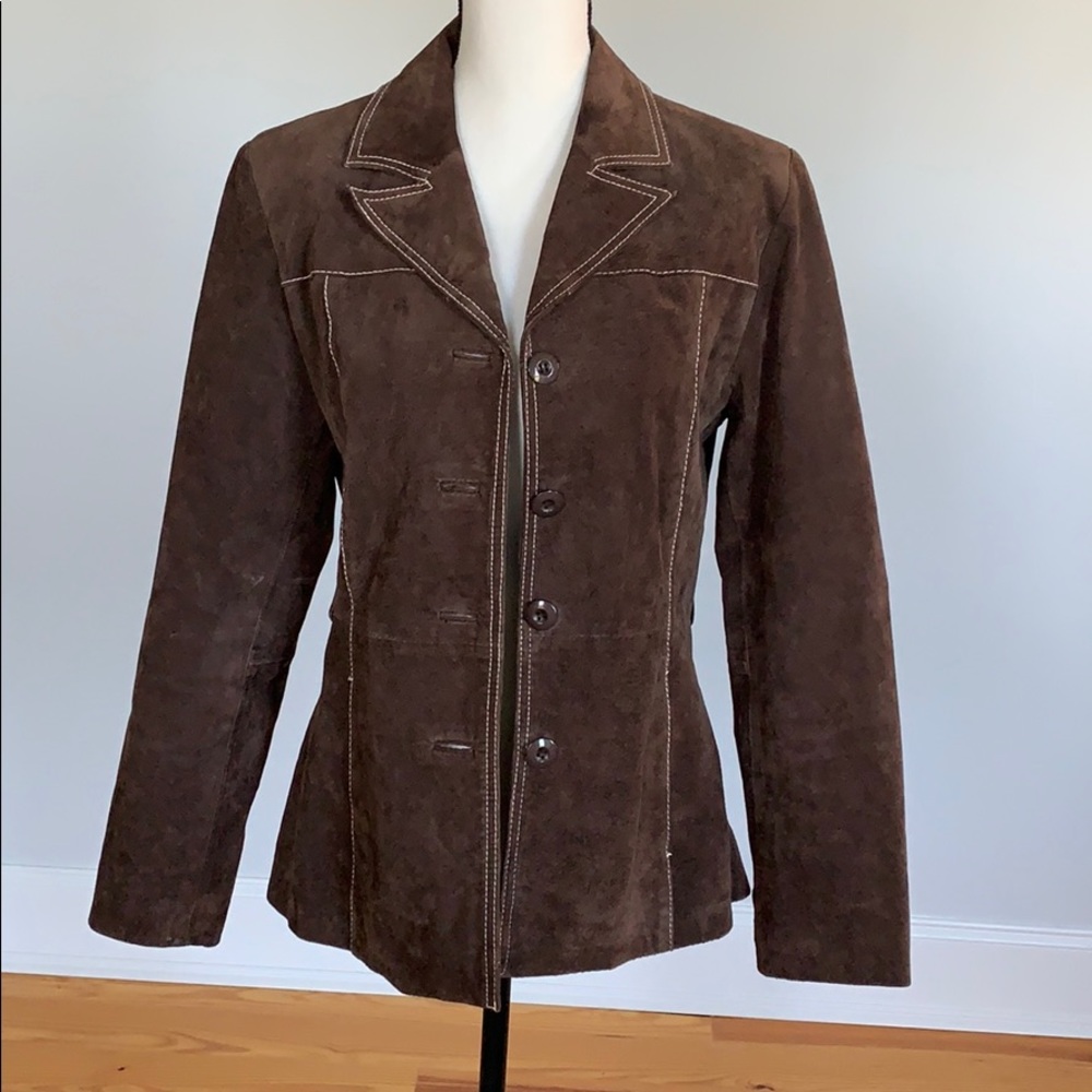 Vintage Wilson’s leather brown suede blazer jacket